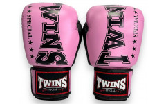 Боксерские перчатки TWINS Special BGVL3-2TA pink black 14 oz