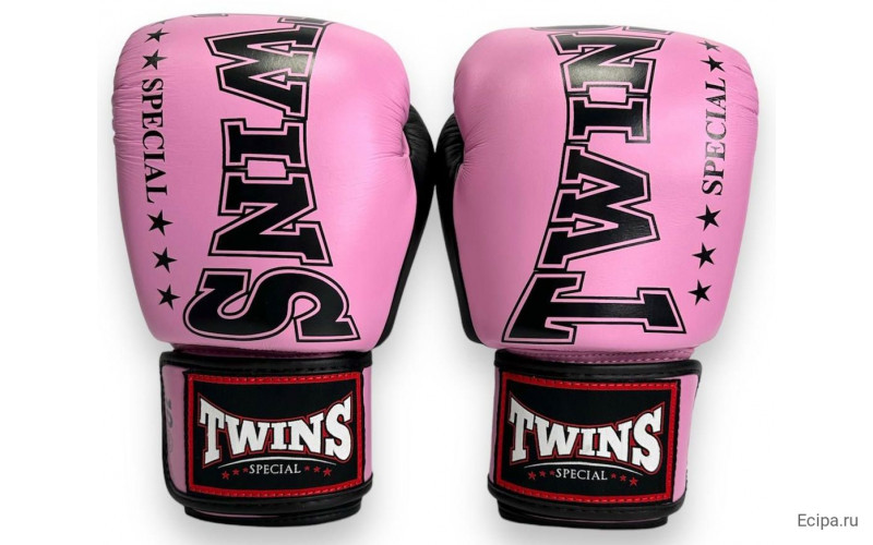 Боксерские перчатки TWINS Special BGVL3-2TA pink black 14 oz
