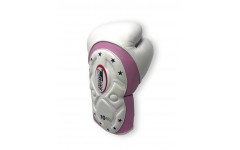 Боксерские перчатки Twins Special BGVL6 MK pink white 10 oz Боксерские перчатки Twins Special BGVL6 MK pink white 10 oz