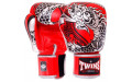 Боксерские перчатки Twins Special FBGVL3-52 Dragon red silver 10 oz