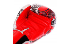 Боксерские перчатки Twins Special FBGVL3-52 Dragon red silver 16 oz Боксерские перчатки Twins Special FBGVL3-52 Dragon red silver 16 oz