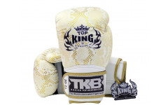 Боксерские перчатки TKB Snake White Gold 16 oz