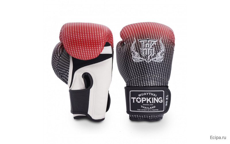 Боксерские перчатки Top King Boxing SUPER AIR STAR red 10 oz