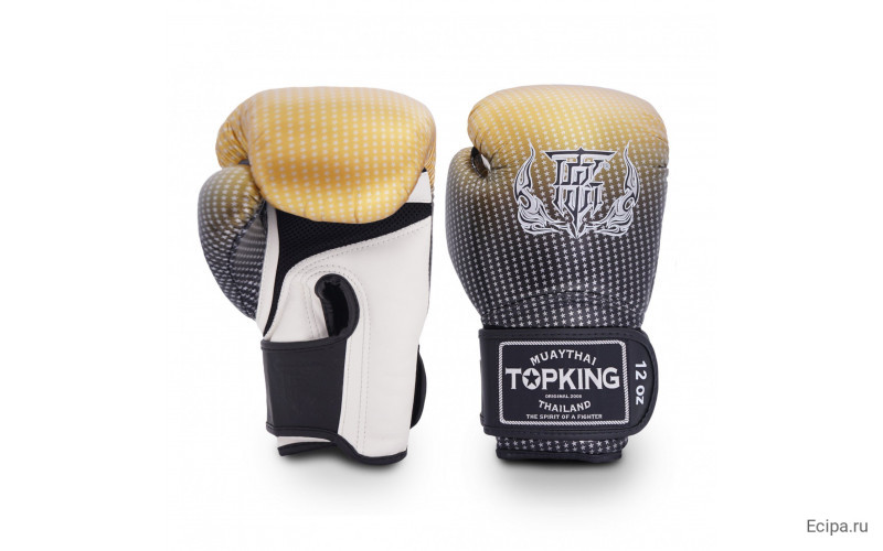Боксерские перчатки Top King Boxing SUPER AIR STAR gold 16 oz