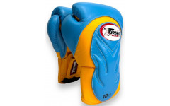Боксерские ператки Twins Special BGVL6 yellow light blue 10 oz