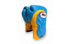 Боксерские ператки Twins Special BGVL6 yellow light blue 16 oz