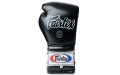 Боксерские перчатки на шнурке Fairtex BGL7 black 16 oz