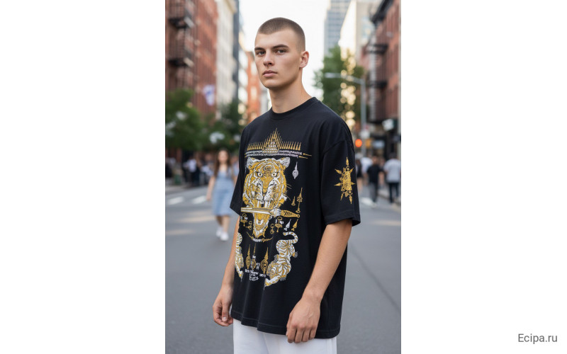 Футболка Тайский бокс Gold Tiger M