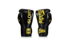 Боксерские перчатки турнира Glory Fairtex BGVG1 black 10 oz