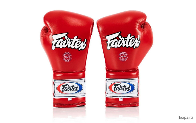 Перчатки боксерские на шнурке Fairtex BGL7 red 14 oz