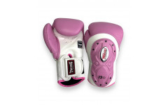 Боксерские перчатки Twins BGVL6 MK white pink 14 oz