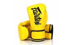 Боксерские перчатки Fairtex BGV14 yellow 14 oz