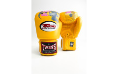 Боксерские перчатки Twins FBGVL3-13 yellow 12 oz