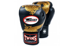 Боксерские перчатки Twins FBGVL3-23 black gold 14 oz