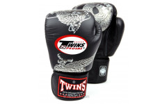 Боксерские перчатки Twins FBGVL3-23 black silver 16 oz