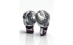 Боксерские перчатки TWINS FBGVL3-49 white black 12 oz