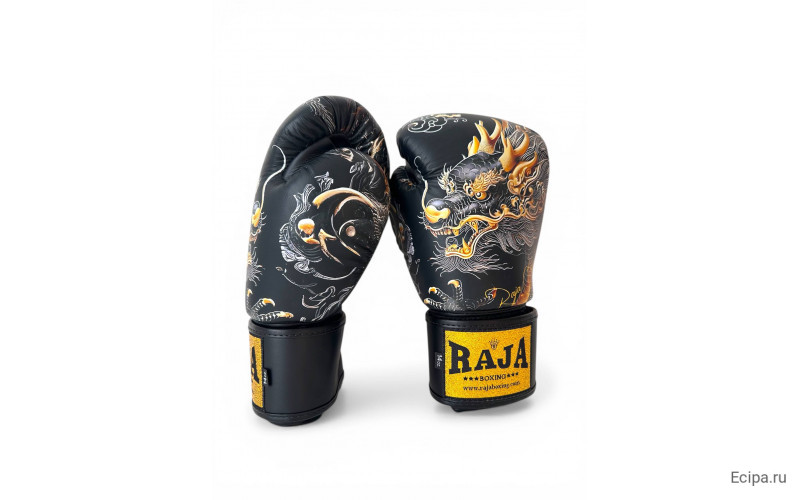 Боксёрские перчатки Raja Gold Dragon 16 oz