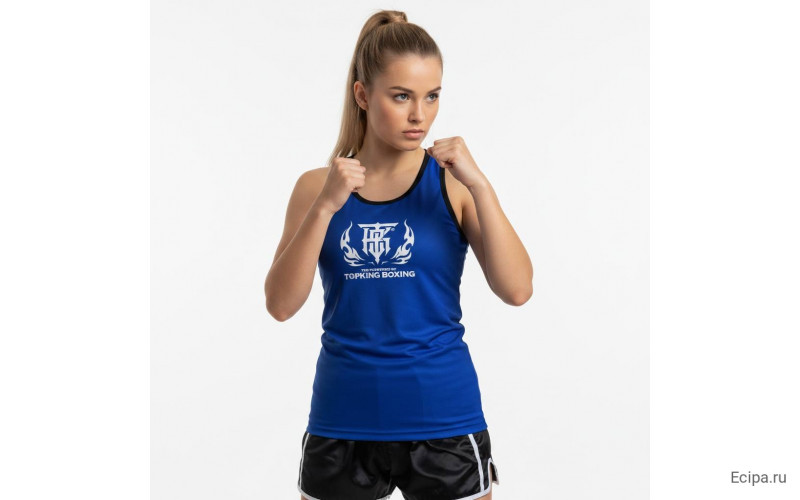 Майка для соревнований Top King Boxing blue L