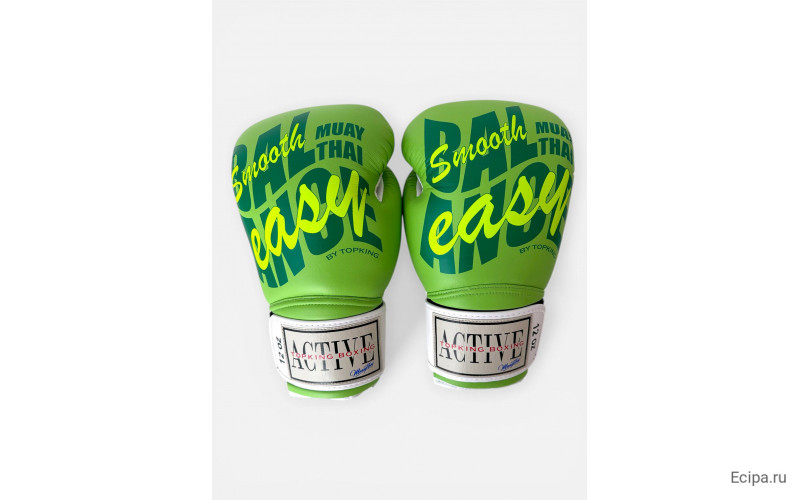 Боксёрские перчатки TKB ACTIVE MUAYTHAI green 12 oz